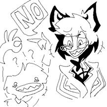 radiodust silly ms paint art from hazbin hotel