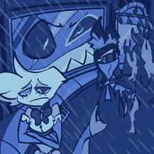 radiodust angel dust alastor rainbow week from hazbin hotel day 5