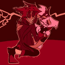 radiodust angel dust alastor rainbow week from hazbin hotel day 1