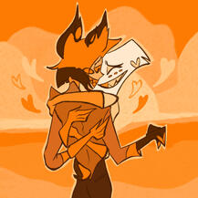 radiodust angel dust alastor rainbow week from hazbin hotel day 2