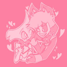 radiodust angel dust alastor rainbow week from hazbin hotel day 7