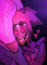 radiodust suggestive art of alastor from hazbin hotel