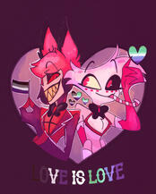 radiodust hot topic pride merch redraw from hazbin hotel