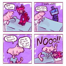 radiodust art of angel dust alastor top surgery from hazbin hotel